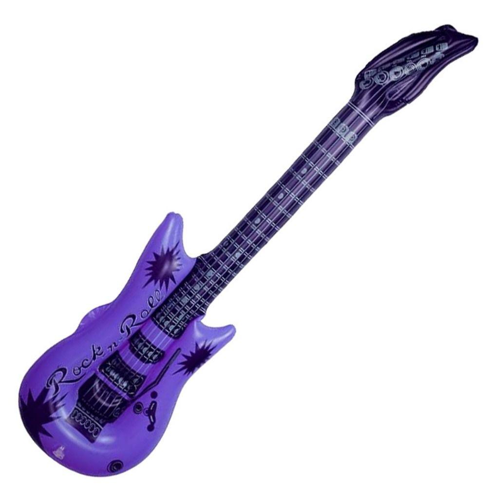 PVC Inflatable Guitar Balloon Random Color Guitar Foil Balloons  Birthdays Party