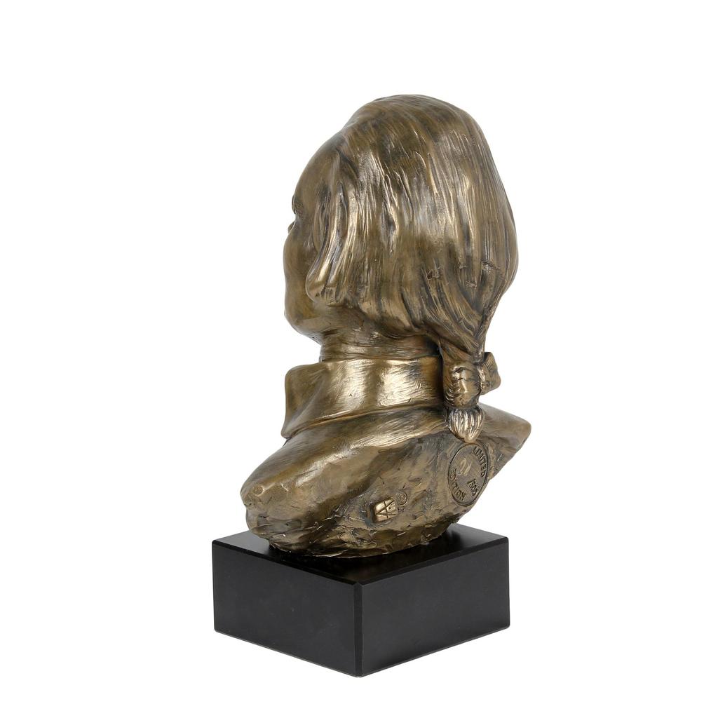 Thomas Jefferson - Marble Bust, Statuette of a Famous Person, Decoration for Office, School, and Hotel by the Art-Dog Brand