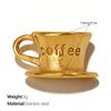 Personalized Creative Diamond-Encrusted Hollow Love Pendant Mix And Match Texture Teapot Teacup Shape Jewelry Accessories