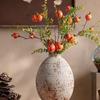 Wabi-Sabi Style Jingdezhen Ceramic Vase - Retro Coarse Pottery Centerpiece Jar