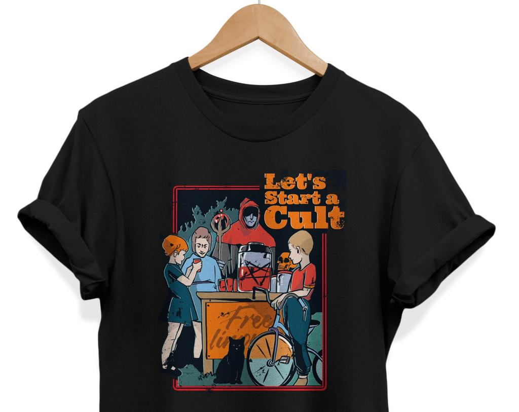 Let's Start a Cult T-Shirt: Funny Gothic Emo Fashion