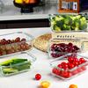 Glass Food Storage Containers, Refrigerator Organizer Boxes, Microwave-Safe Lunch Boxes, Bento Boxes, Refrigerator Food Storage Containers, Set of 2