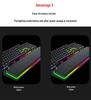 New Luminous Gaming Keyboard with Memory Foam Wrist Support and Slow Rebound.