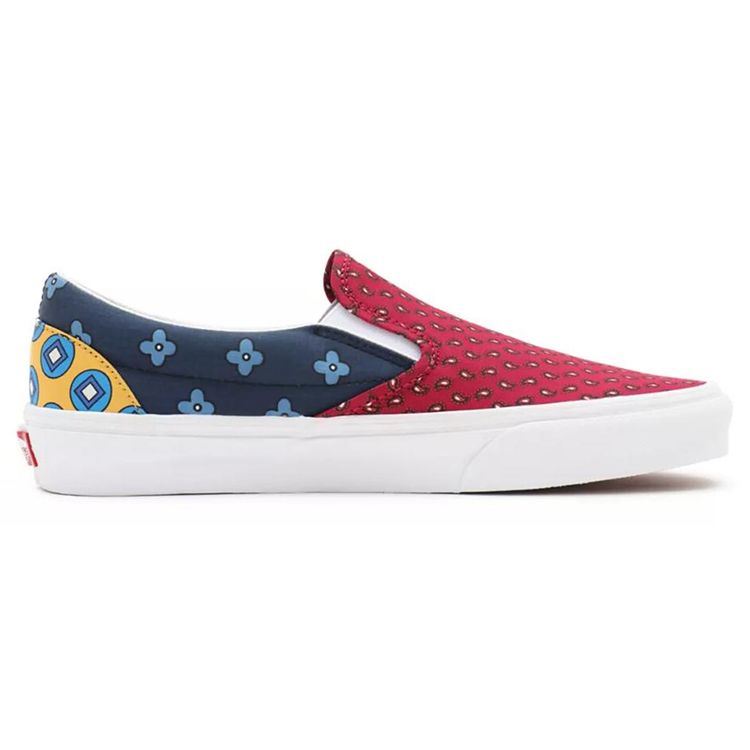 Vans Slip-On Casual Low-Top Skate Shoes Unisex Sneakers Red Blue VN0A33TB9HX
