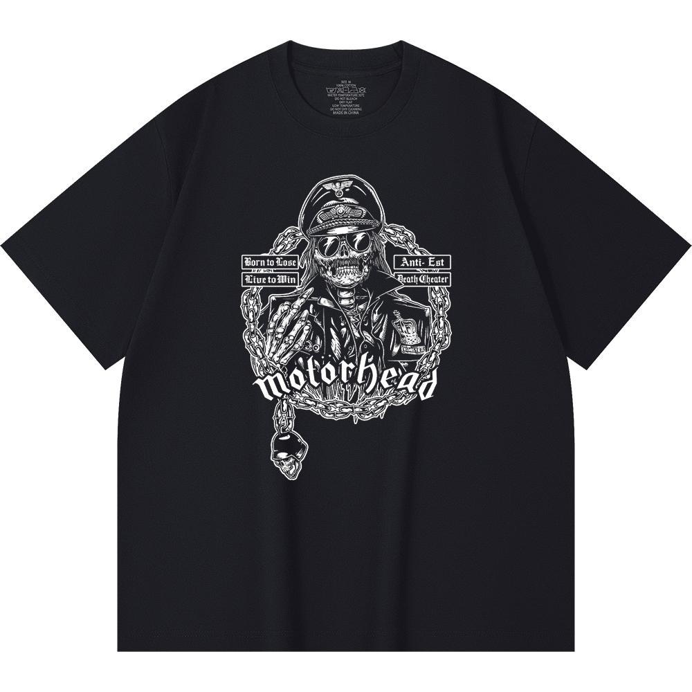 T-shirt Heavy Metal 100% Cotone 230 Gsm Stampa Band Rock Musica Popolare Unisex T-shirt Pesante in Cotone