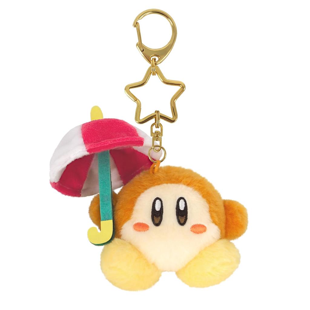 Kirby of the Stars Mini Mofu Mascot Keychain Parasol Waddle Dee Plush Toy [Sanei Boeki]