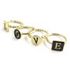 Les Trésors De Lily [M8180] - Plural Ring 'Love' Black Gold