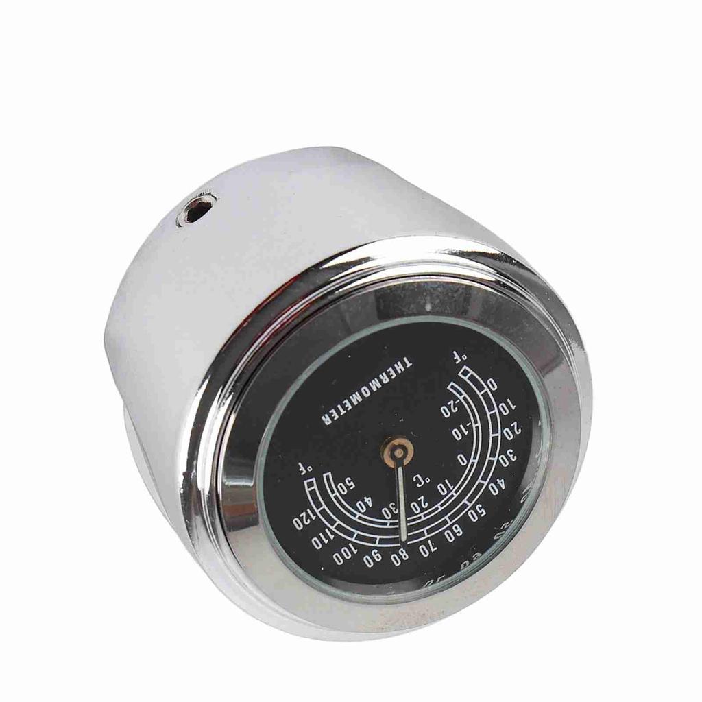 22 25mm Waterproof Motorcycle Handlebar Mount Temp Thermometer Accessories(black)
