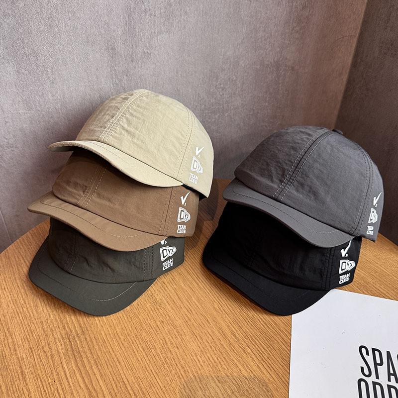 Baseball Cap Summer Speed Dry Short Brim With Letter Print For Outdoor Hiking And Camping