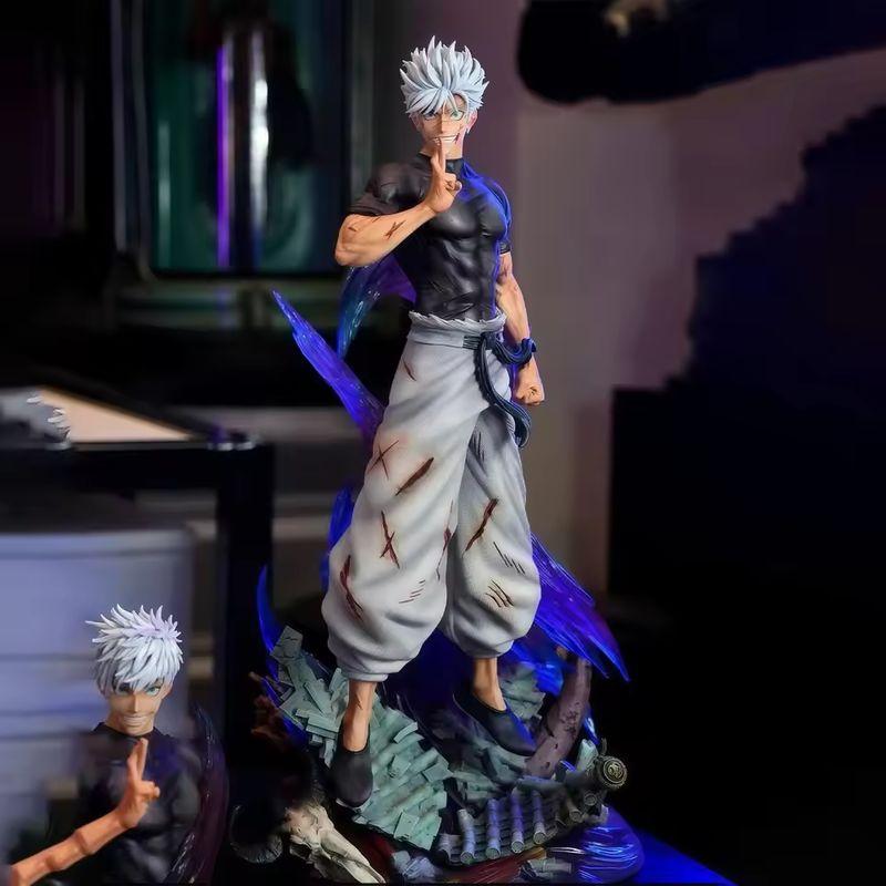 

Latest Gojo Satoru Figure Jujutsu Kaisen Action Figures Pvc Doll Tall Superior Quality Version Statue Model Collection Room Decora Desk Playthings