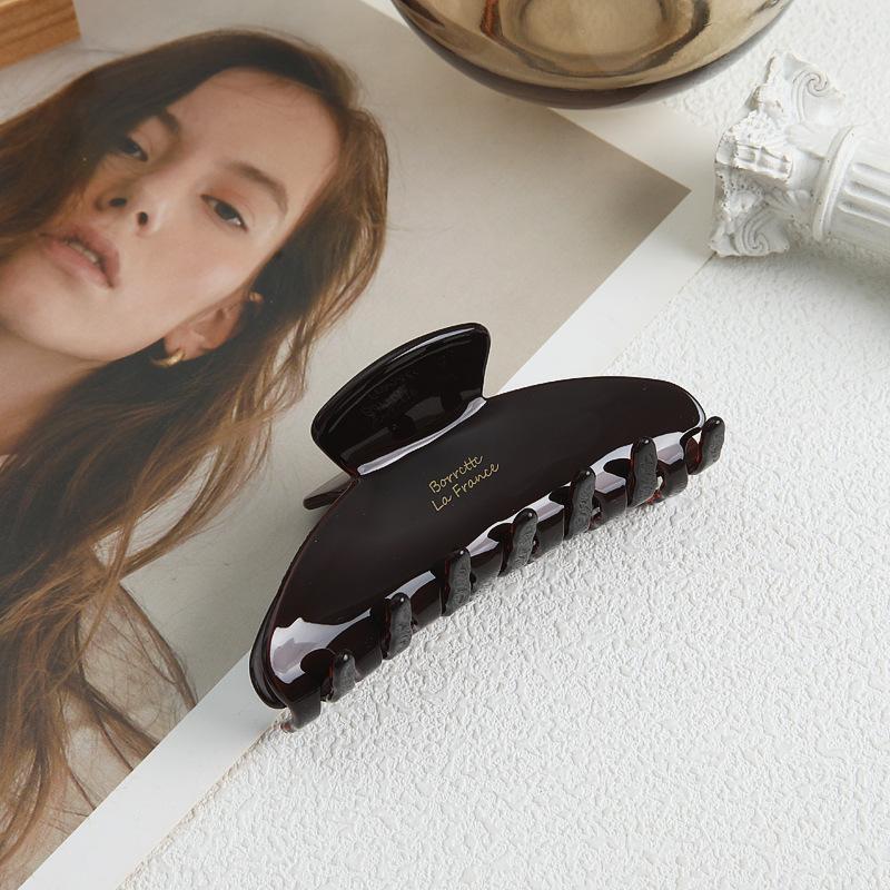 Gold Standard Morandi Color Hairpin, Simple High-Grade Acetic Acid Grab Clip, Back Of Head Hair Disc, Shark Clip
