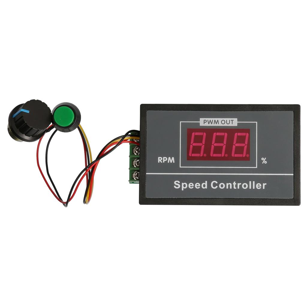 Panou de control al vitezei motorului KKmoon DC6-60V 12V 24V 36V 48V 0-30A PWM cu comutator Start&Stop