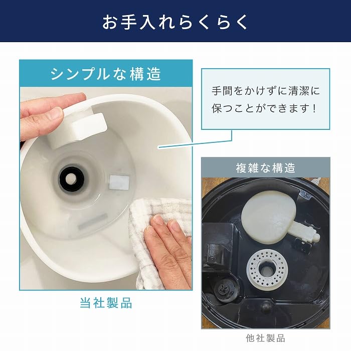 Large Ultrasonic Aroma LED Light to Prevent Dry Easy to Fever White Humidifier, Tabletop, Capacity, Type, Compatible, Timer, Quiet, Burning, Compact,