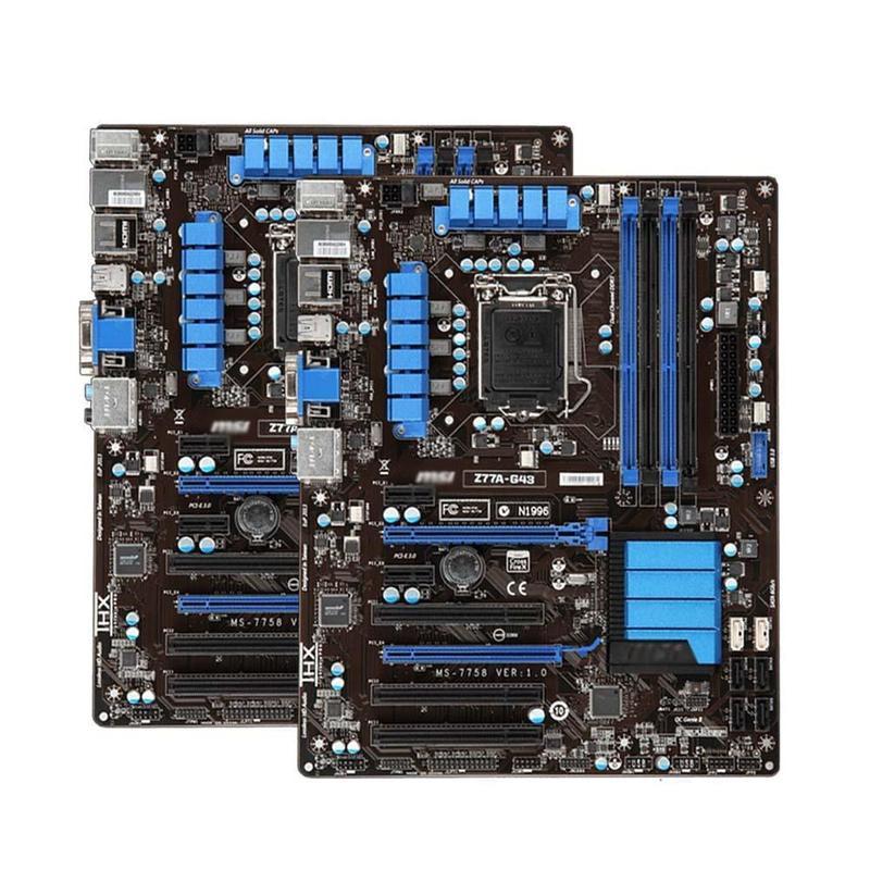 1ks MSI MS-7758 Z77A-G43 LGA 1155 základní deska Intel Z77 DDR3 USB 3.0