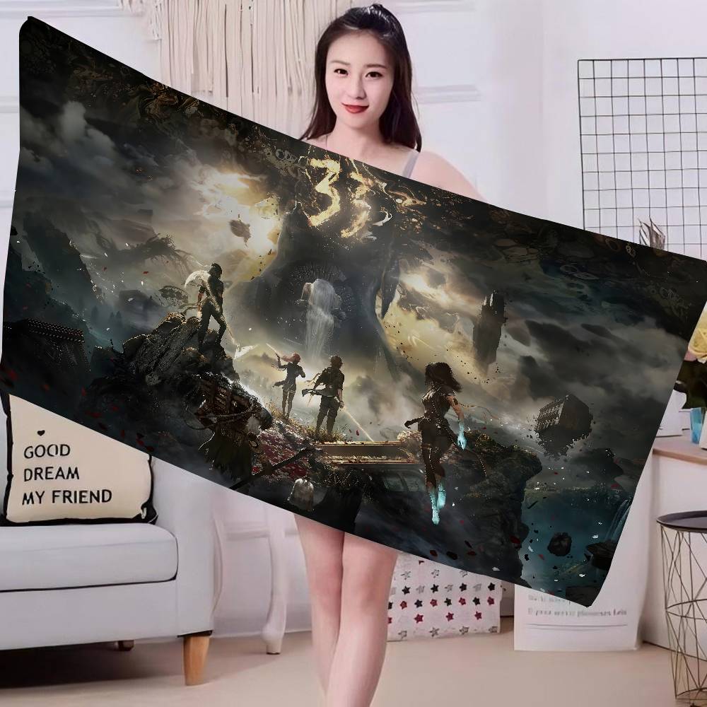 Game C-Clair O-Obscur E-Expedition 33 Microfiber Printed Beach Towel Mountain Climbing Yoga Beach Running Absorbent Soft Towel