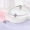 Original Charms Copper Dreamy Starry Sky Purple Stars Beads Fit Charms Plata Bracelets For Women Jewelry Making Gifts