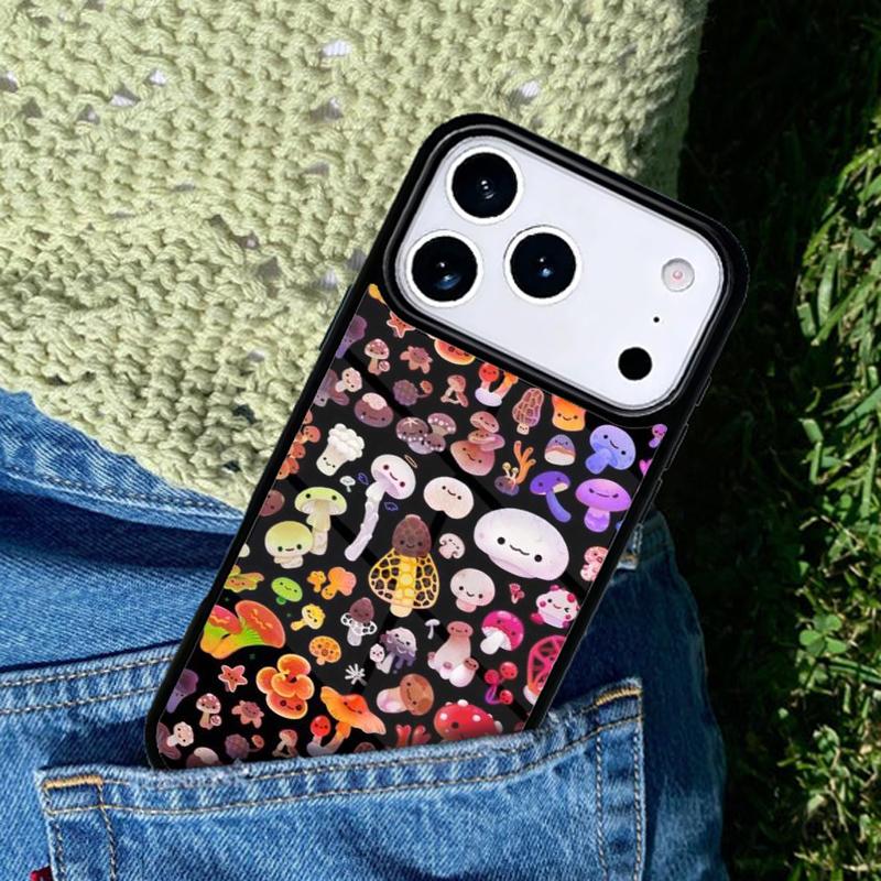 Mushroom Mobile Phone Case Compatible with IPhone 17 16 15 14 13 12 11Pro Max 17 Air Cover