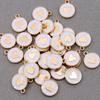 10pcs 12*15mm Zinc Alloy Round Enamel Charms Mini Sweet Heart Charms For DIY Necklaces Bracelets Jewelry Accessories