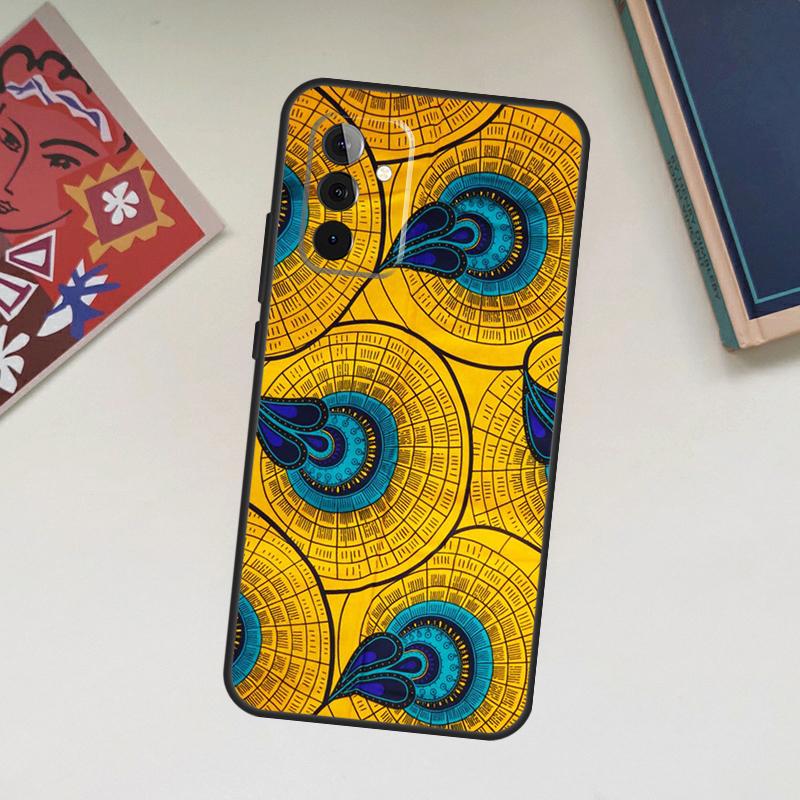 African Wax Fabric Case For Samsung Galaxy A34 A54 A14 A56 A52 A53 A16 A26 A36 A55 A35 A15 A32 A12 A33 A13 A17