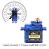 RCmall 4-Pack TS90MD 9g Micro All-Metal Gear Digital Servo with 270 Degree Control Angle for RC Drones and Smart Cars
