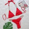 New Diamond Metal Chain Scrunch Butt Bikini Women Swimwear Female Swimsuit Two-pieces Bikini Set Bather Bathing Suit Swim
