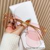 Frameless Square Sunglasses Fashion Trend Cutting Edge Large Frame Sunglasses Women's Letters F Street S Sunglasses 98