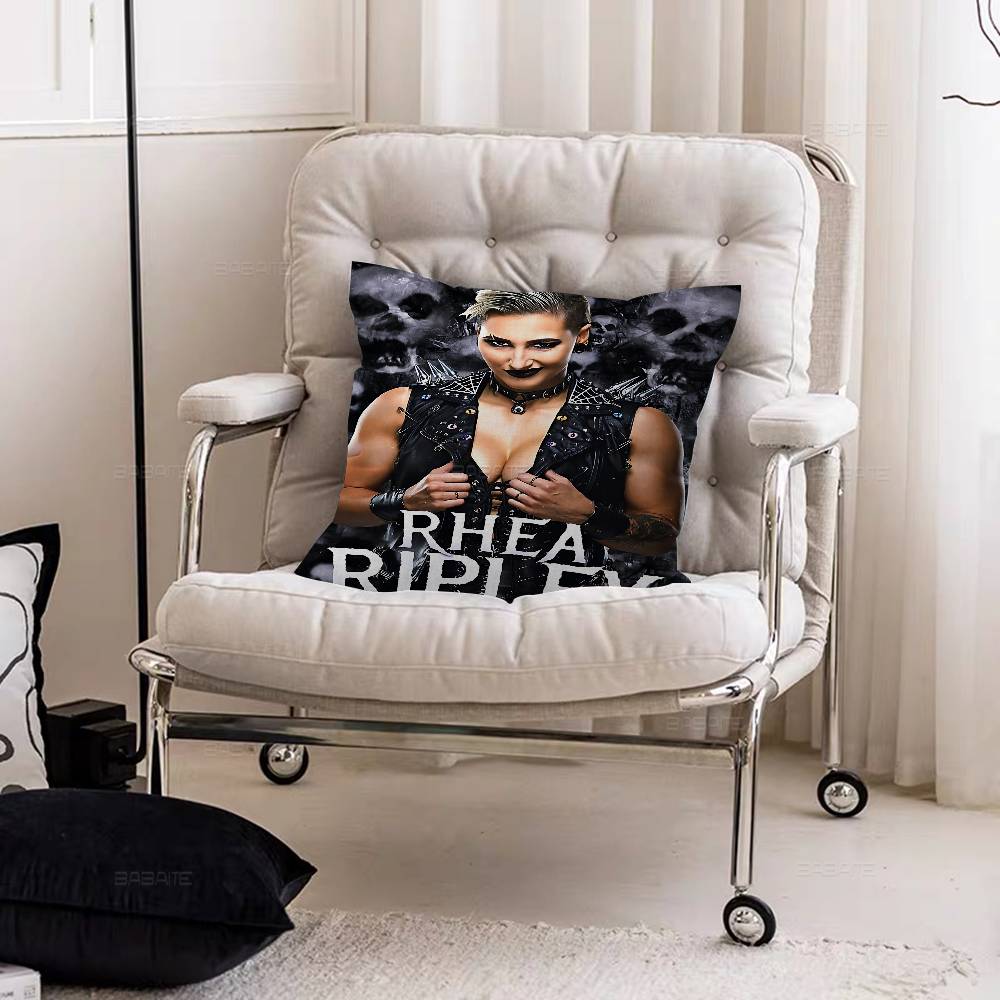 Rhea Ripley Female Wrestler Pillowcase Toon Gift Cushion Cover Bedroom Home Sofa Chair Seat Decor Pillow Case