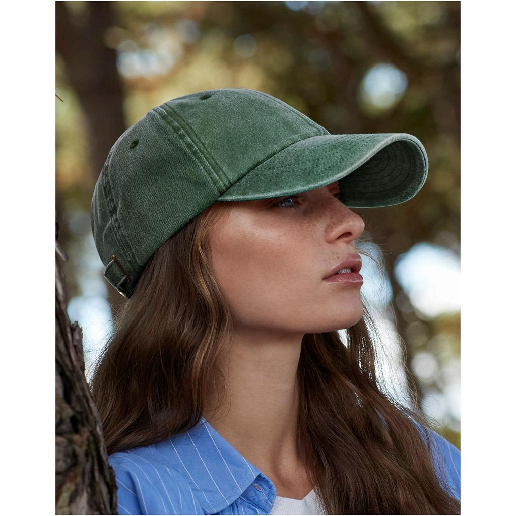 Beechfield Unisex Low Profile Vintage Denim-Look Cap