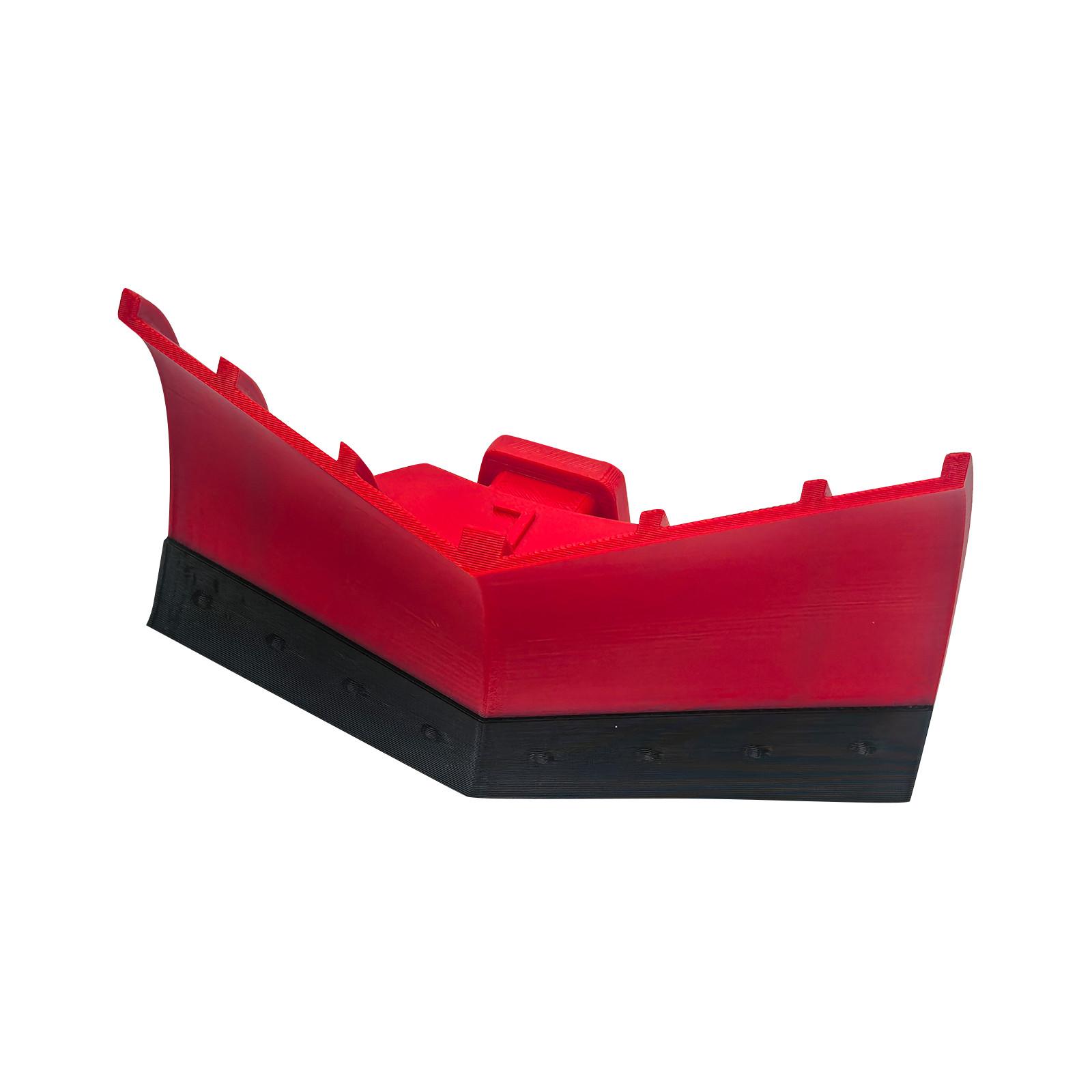 

3D-печатные туфли с большим пальцем ноги, обувь с дырками, уборка снега лопатой, толкание снега, декоративные аксессуары, модные тапочки, тренд One Size красный