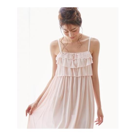 [Nissen] Slip Chest Ruffle Sexy Room Cami Dress
