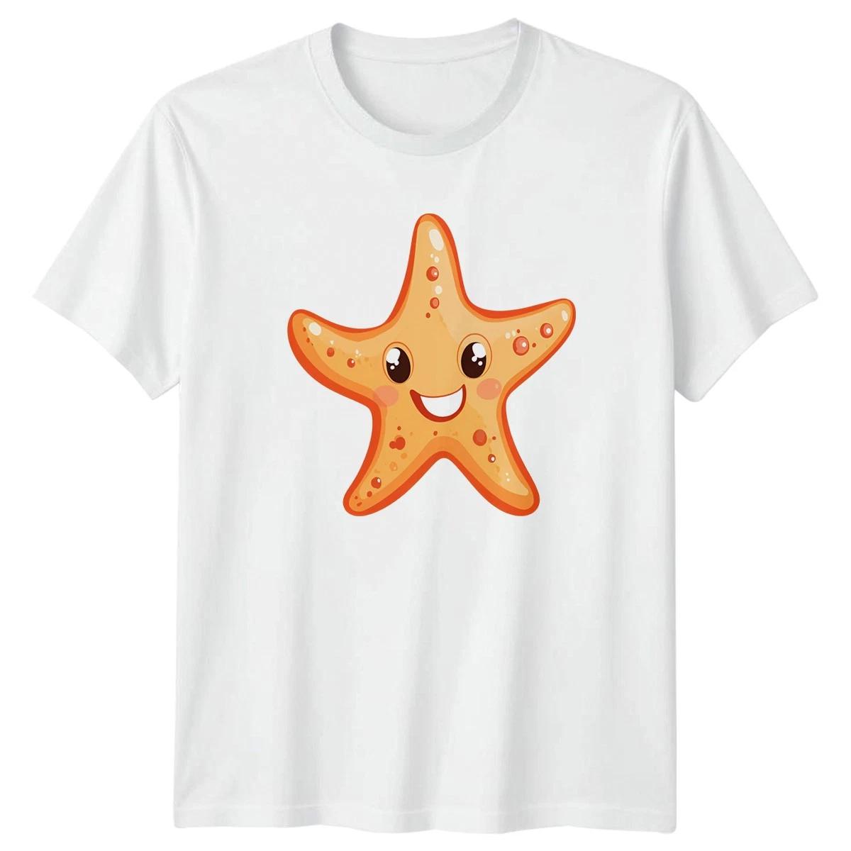 Happy Starfish T-Shirt Marine Ocean Wildlife 2026 Birthday Gift For Him And Her XXXL
