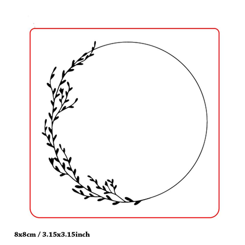 Rattan Garland Plastic Embossing Folders Template Dies Stencil Vine Grid Dot Net Flower Frame