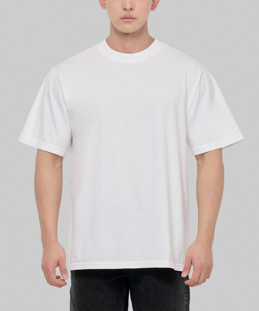 SHAKA WEAR [2Pack] 7.5Oz Garment-Dyed Oversized Plain Short Sleeve T-Shirt_Color (Type A)