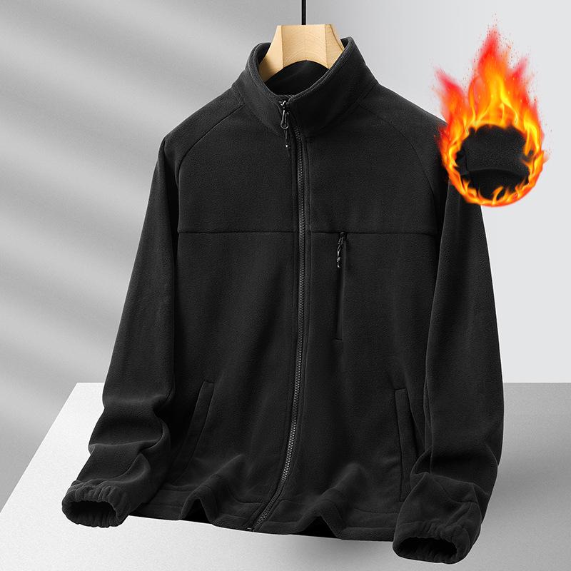 

Мужская ветрозащитная куртка софтшелл с капюшоном и съемной флисовой подкладкой - Большого размера, водонепроницаемая, для весны, осени, зимы. M