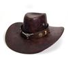 Ny Western Cowboyhatt Spräckt Tjurnacke Retro Hög Hatt Herr- Och Damnytt Utomhusresor Cowboy Riddarhatt