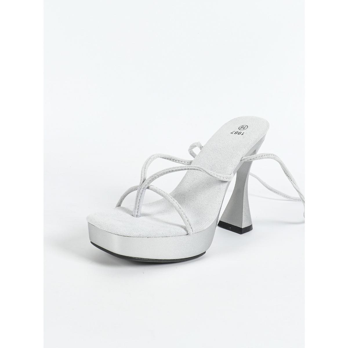 Женские сексуальные босоножки на платформе 12 см — фото 13