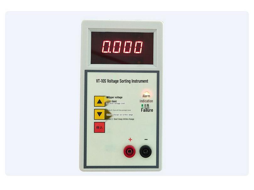 VT-10S Battery Resistance Tester: Fast, High-Precision 4-Digit Current and Voltage Measurement Instrument with Alarm.