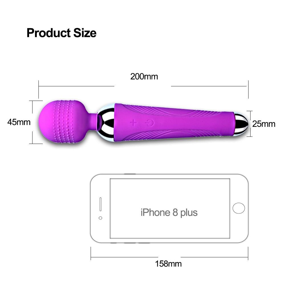 10 Speed Clitoris G Spot Stimulator Dildo Vibrator for Women Big Magic Wand Massager Vibrators