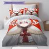 Fire Force  Pattern Bedding,Quilt Set Quilt Cover Pillowcase Home Birthday Gift (1 * Duvet Cover + 2 * Pillowcase, Without Core)