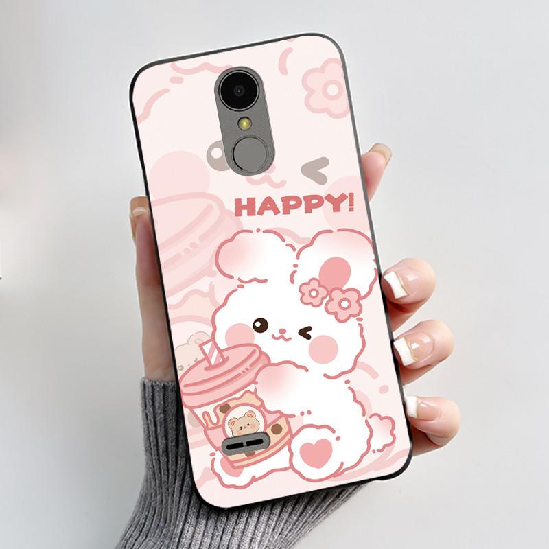 Casing For LG K4 2017 X230/LG K8 2017 X300 Slim Case Aesthetic Luxury Cute Cool Boys Girls Black Matte Soft Silicone Back Cover