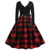 BITCED Fashion Spring Autumn V-Neck Long Sleeve  Casual Dresses