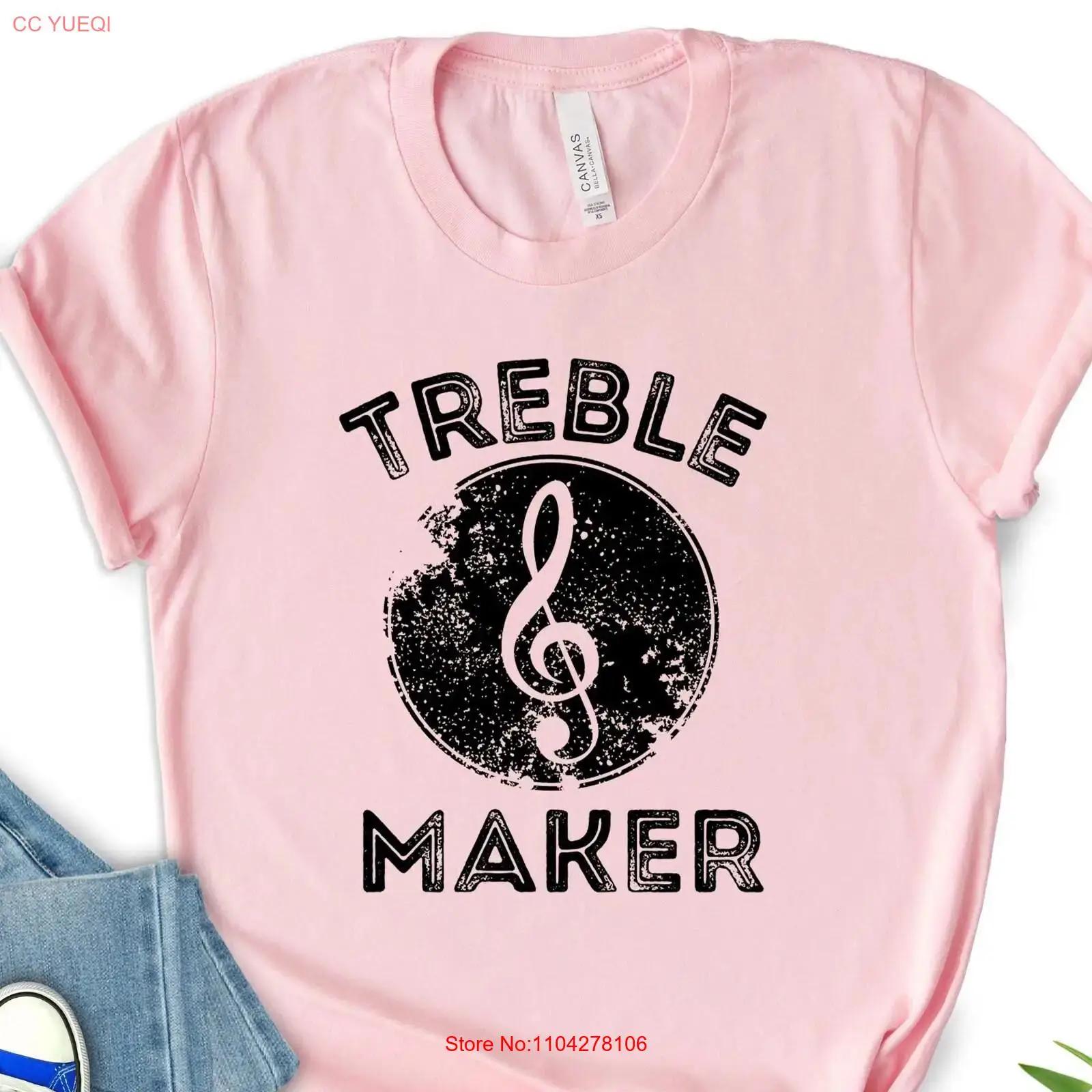 

Treble Maker T Shirt Funny Musician Music Lovers Piano Player Lover For Musicians Notes vintage Washed Slightly Stylish Casual 5XL різнокольоровий