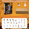 Calendario dell'Avvento di Halloween 2025 Calendario del conto alla rovescia di 24 giorni con 24 bambole da collezione a forma di fantasma/gnomo per bambini e adolescenti