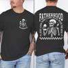 Retro Fatherhood Skeleton Unisexs TShirt Funny Dad Graphic T Shirts Fatherhood Design Casual Wear Fathers Day Vintage T Shirts