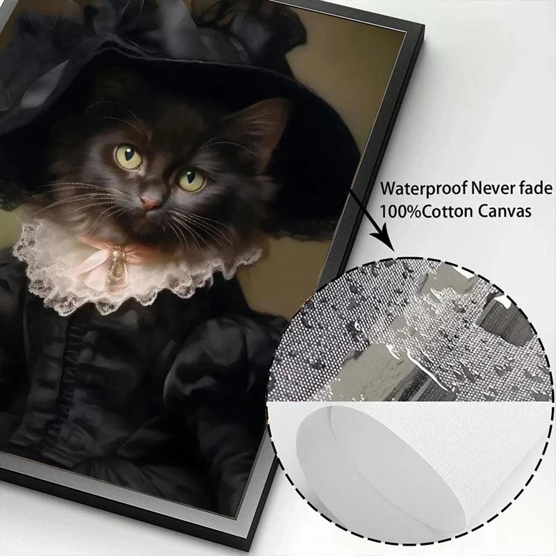 Vintage Palace Aristocrat Gorgeous Costume Animal Tiger Lion Deer Art Poster Canvas Paintings Wall Art Pictures Home Room Decor