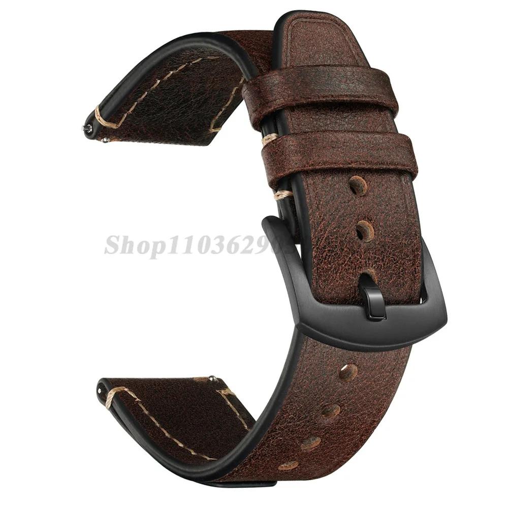 Vintage Echtlederarmband für Seiko für Omega für Universal 20mm 22mm Herren Damen Schnellverschluss Armband Zubehör