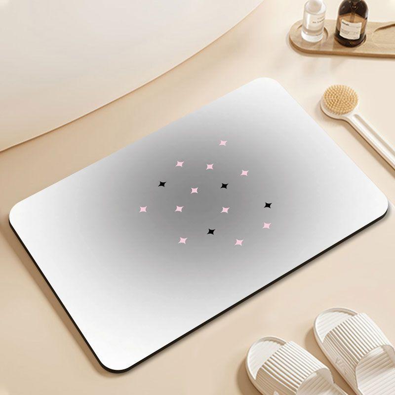 

Простая и милая мягкая подушка в ванной, с диатомовой землей, которая легко впитывает воду и предотвращает скольжение. 40X60cm 15.7X23.6in