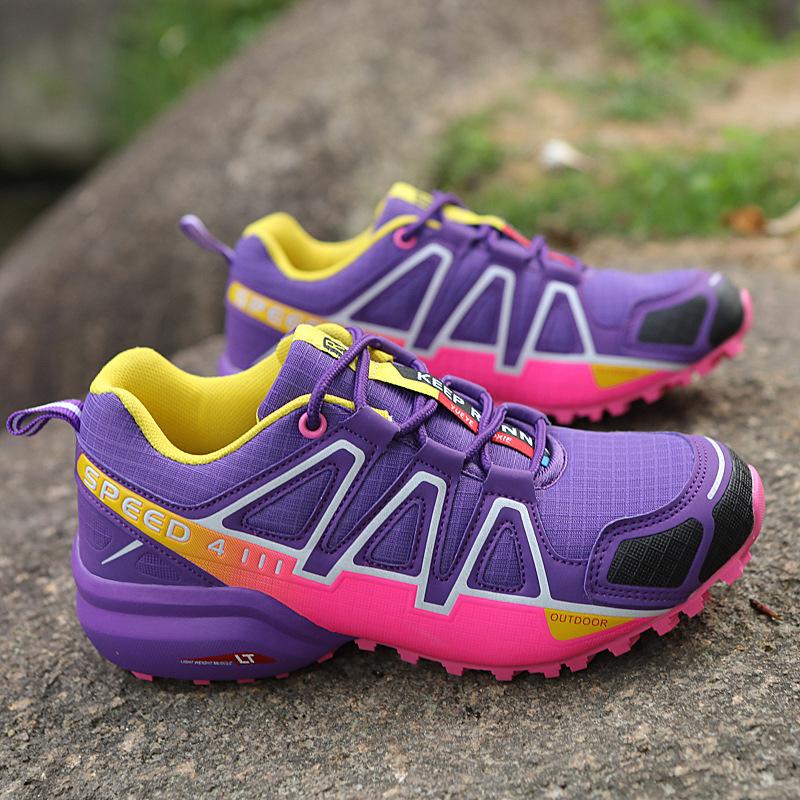Hot spring and autumn new outdoor off-road shoes lightweight breathable mountaineering women's shoes outdoor hiking shoes sports running shoes