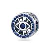 100% Rame Zircone Scintillante Occhio del Diavolo Occhio di Horus Auguri Migliori Portafortuna Perline Adatte a Braccialetti da 3 mm Gioielli Fai da Te