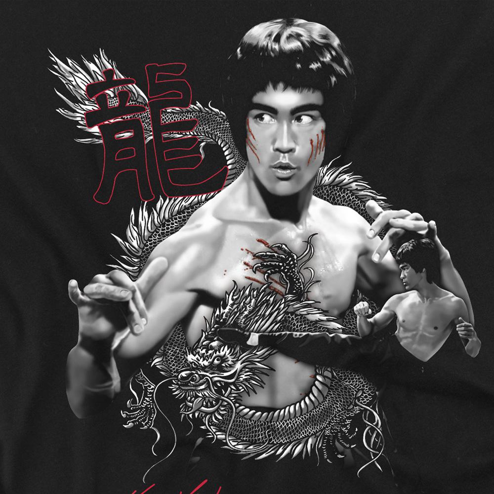 Bruce Lee Unisex Adult The Dragon Long-Sleeved T-Shirt